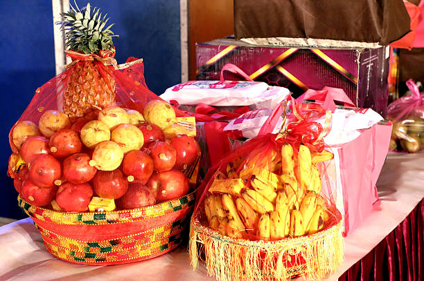 istock Decorative Fruit Basket for Indian Wedding Ceremony 2217948763