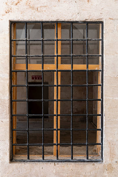 Traditional Ottoman mosque window.