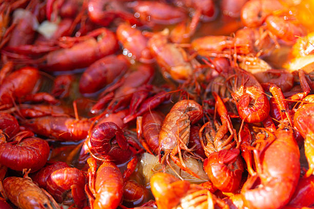 istock Close-up of Freshly Cooked Crawfish 2217957510