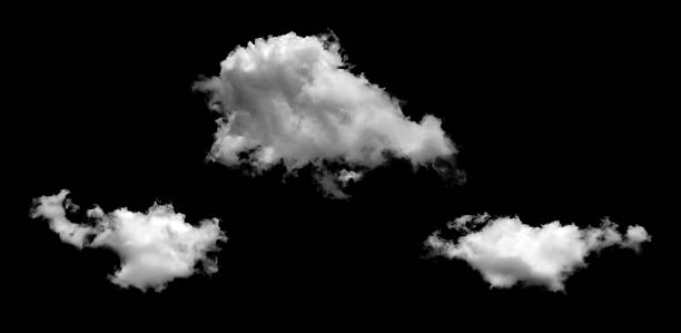 istock Clouds in the sky with black and white isolated like background with lights and patterns isolated on the image. 2217958703