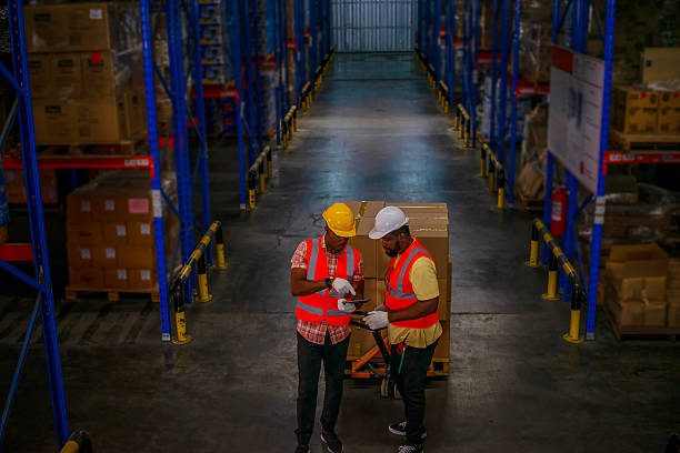 istock Logistics employees are working warehouse. 2217960534