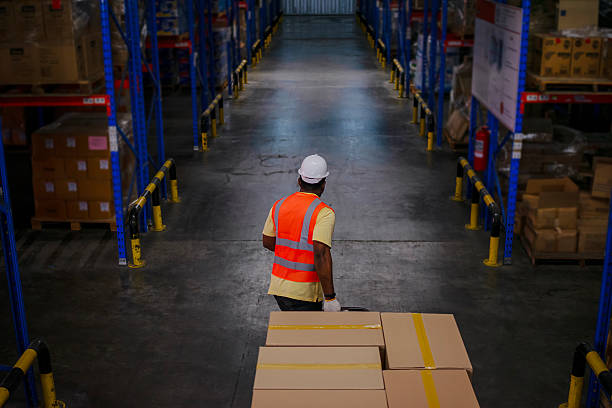 istock Logistics employees are working warehouse. 2217960550