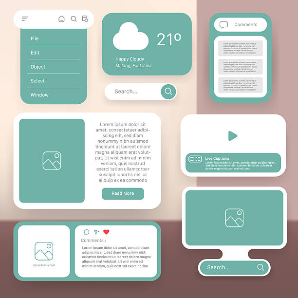 230+ Web Widgets Stock Illustrations, Royalty-Free Vector Graphics ...