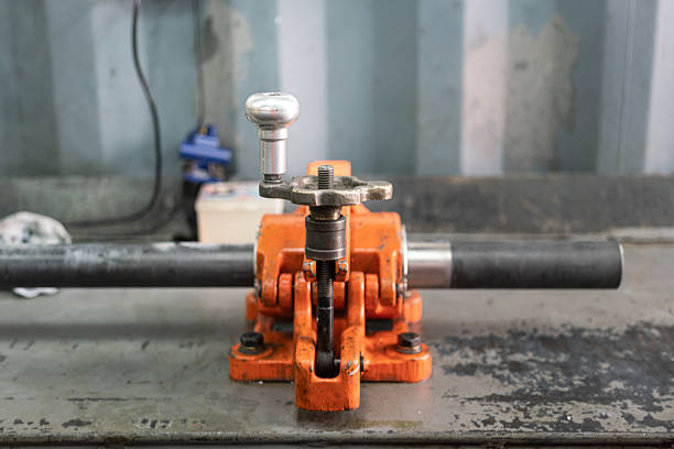 istock A friction vise grip on metal workbench. 2217961332
