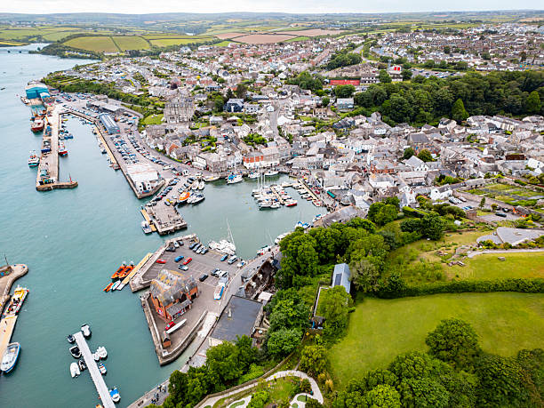 istock Aerial View of Padstow Harbour - Cornwall 2217970341
