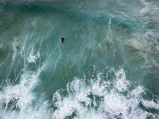 istock Aerial of Surfer - Cornwall, England 2217970463