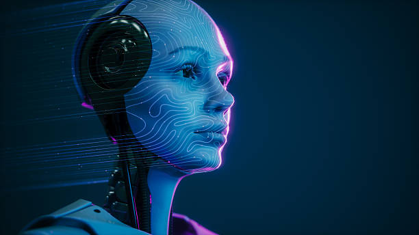 istock AI Humanoid Robot with Facial Mapping and Neural Interface 2217970715