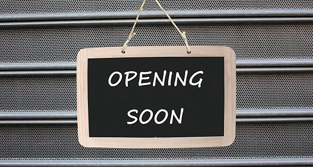 istock Store closed  Soon to open Information sign 2217971430