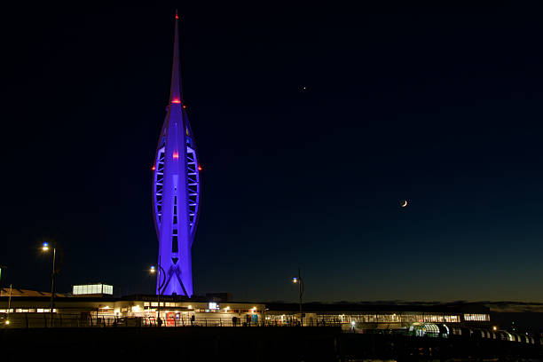 Lovely twilight sky in Portsmouth Southern England Europe