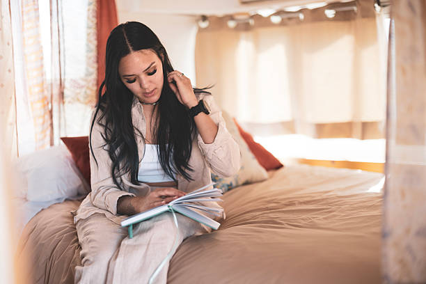 istock Woman relaxing at home 2217976499