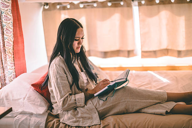 istock Woman relaxing at home 2217976506