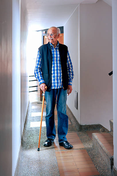 istock A 77-year-old Senior Indian Man With Walking Cane 2217983066