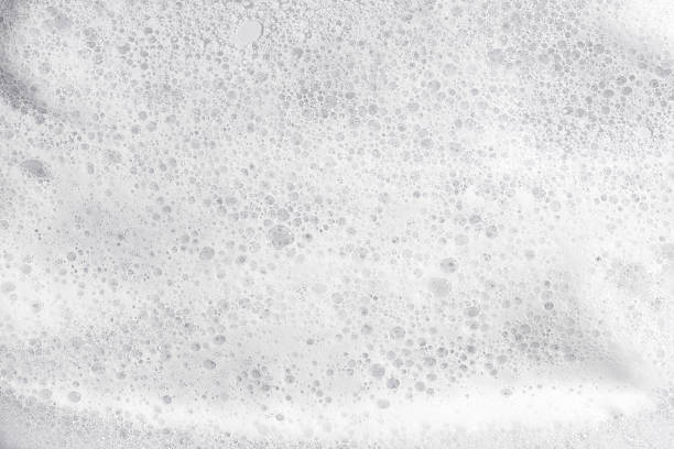 istock Foamy white skincare texture on a clean surface 2217997530
