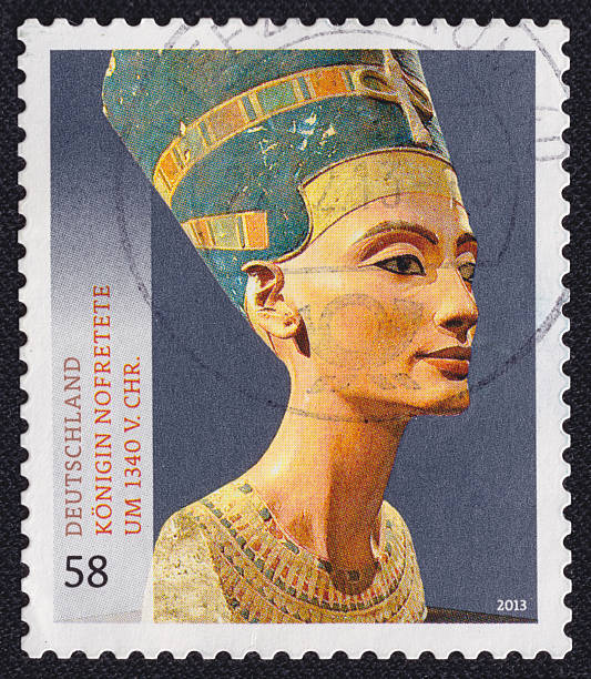 Egyptian Queen Nefertiti on a 2013 Germany postage stamp.