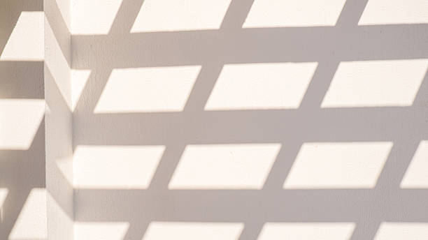 istock shadow of window on white concrete wall in the room with sunlight 2218001529