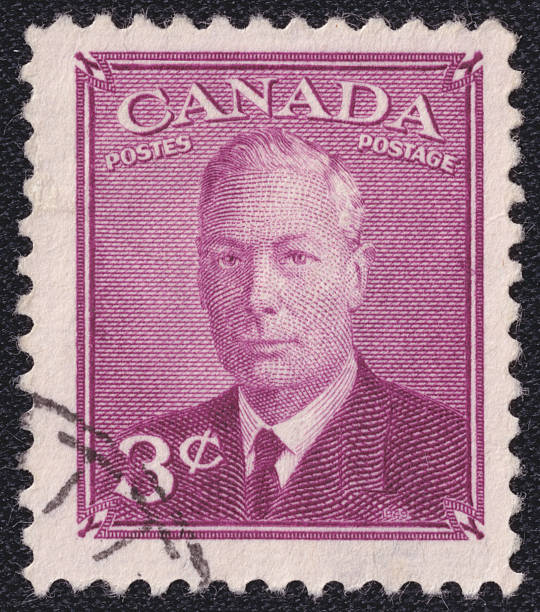 istock King George VI on a 1949 Canada postage stamp 2218001622