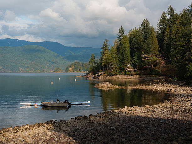 istock Kayak in an inlet in Vancouver, Canada 2218004773