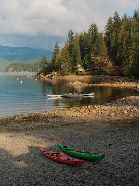 istock Kayak in an inlet in Vancouver, Canada 2218004774