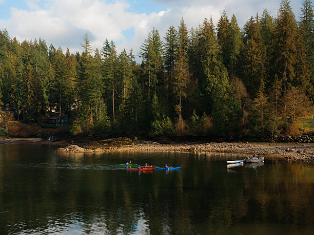 Kayak in an inlet in Vancouver, Canada