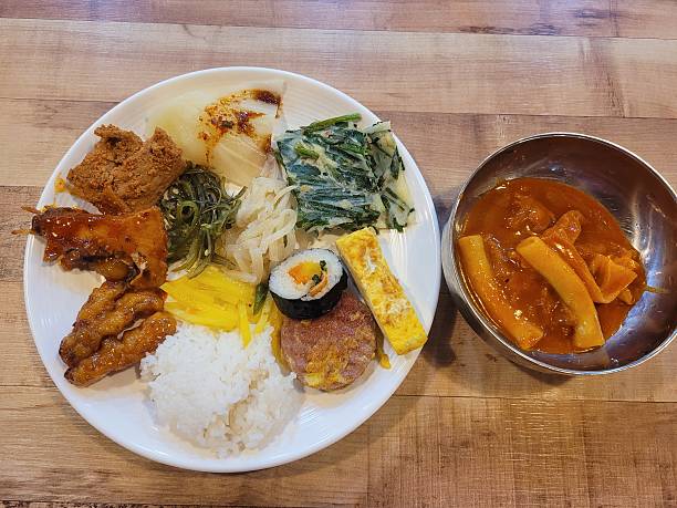 istock Traditional Korean buffet dishes 2218019088