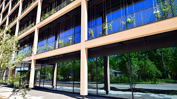 istock Panoramic windows of new commercial premises. 2218050853
