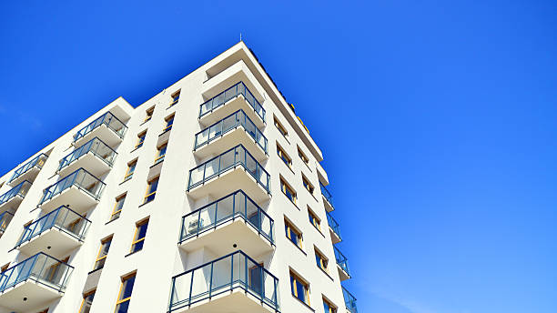 istock Modern new residential apartment house building complex. 2218050943