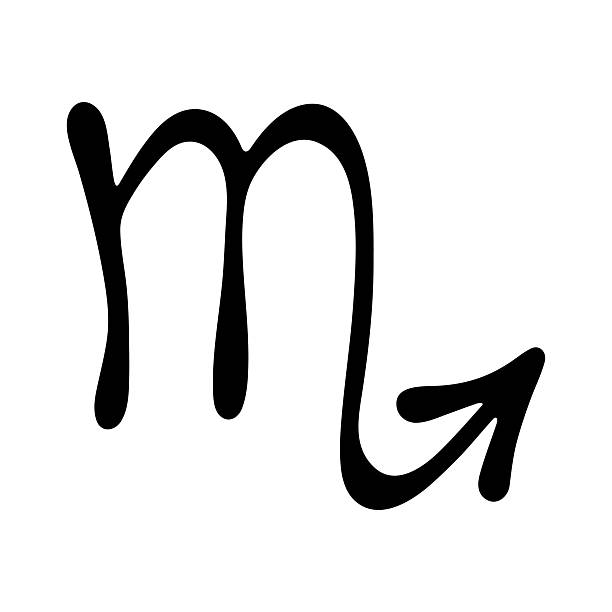 istock Hand drawn scorpio zodiac sign Esoteric symbol doodle Astrology clipart Element for design 2218057364