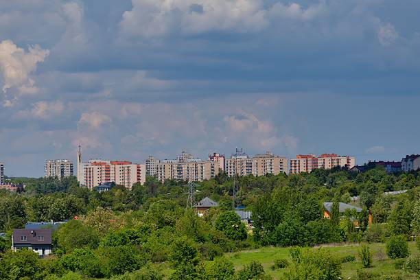 istock A cityscape is visible beyond a green 2218060358