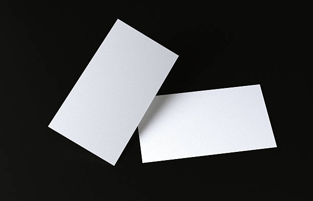 istock Business card mockup for both sides on black background 2218060721