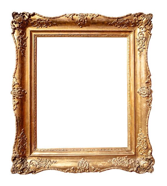 istock old vertical baroque golden picture frame cutout 2218060765