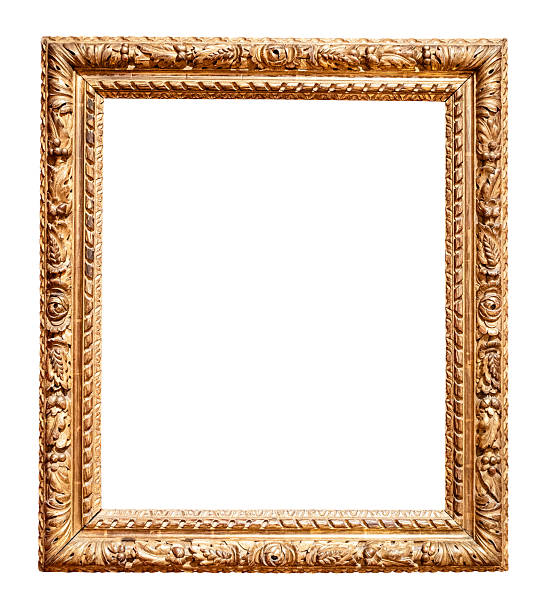 istock retro vertical carved golden painting frame cutout 2218060804