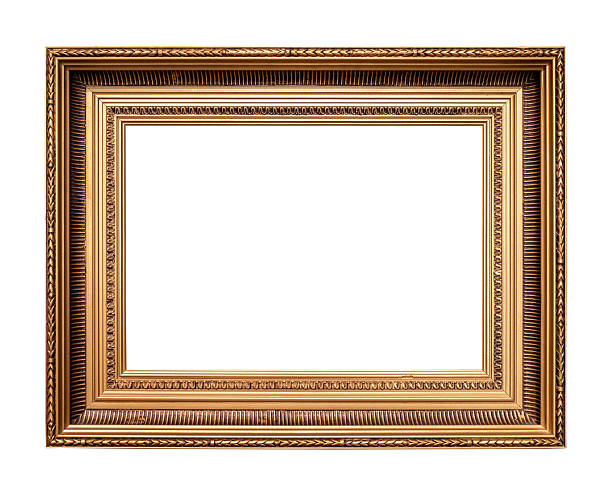 istock retro horizontal wide classic golden picture frame 2218060815