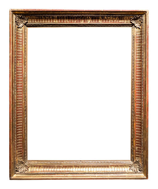 istock retro vertical golden painting frame cutout 2218060835
