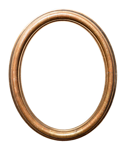 istock old vertical oval golden painting frame cutout 2218060841