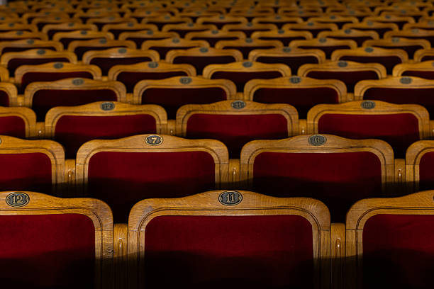istock Row of red seats in theatre 2218062012