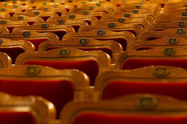istock Row of red seats in theatre 2218062086