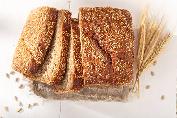 istock Healthy loaf rye bread baked in a rustic kitchen. 2218065024