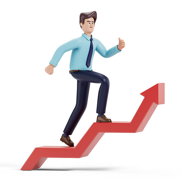 istock Man climbing an upward arrow 2218068219