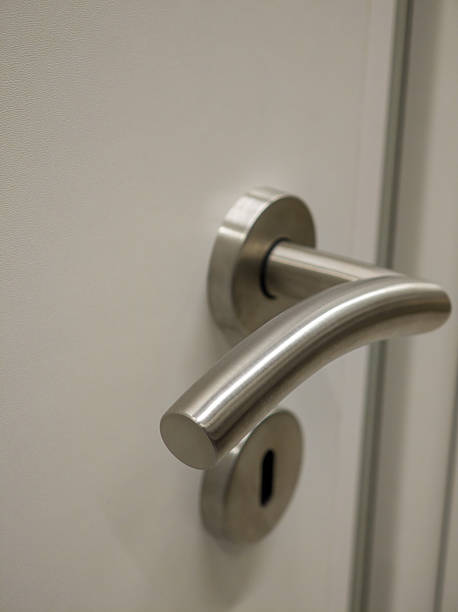 istock Modern door handle close-up showcasing sleek design and functionality for contemporary interiors 2218072311