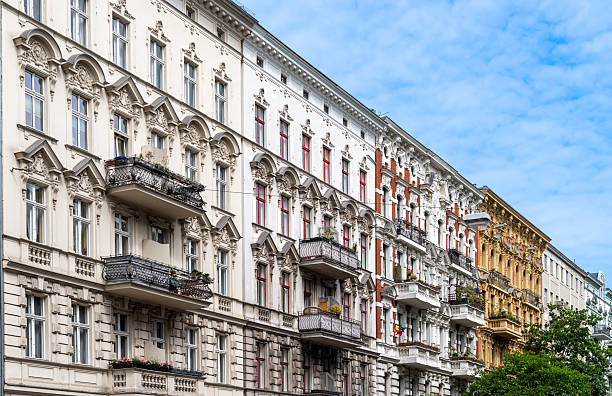 istock Old residential buildings against cloudy sky - Berlin Moabit 2218074982