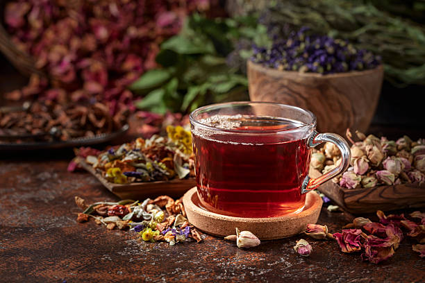 istock Herbal tea and a mix of various dried medicinal plants and herbs. 2218076536