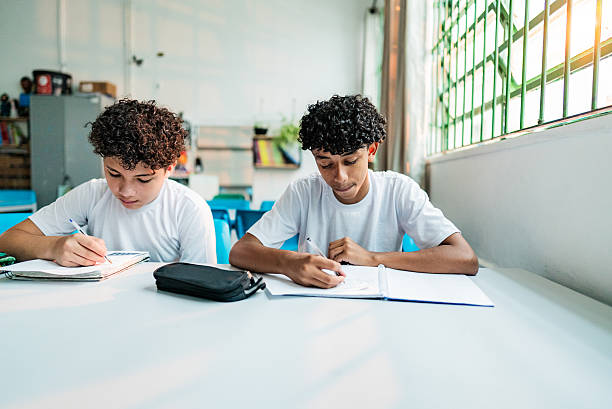 istock Students studying in the classroom at school 2218081588
