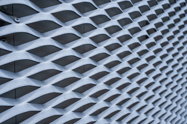 istock Full frame of a metal grid 2218083922