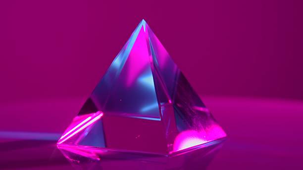 istock Abstract Prism Reflecting Light with Vibrant Pink Lighting 2218086072