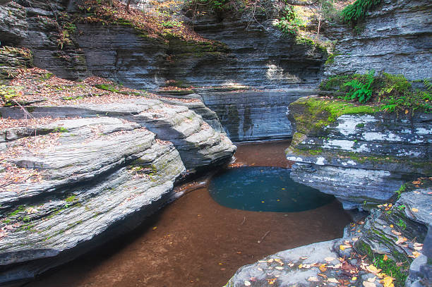 istock buttermilk falls state park and stream in autumn 2218091675