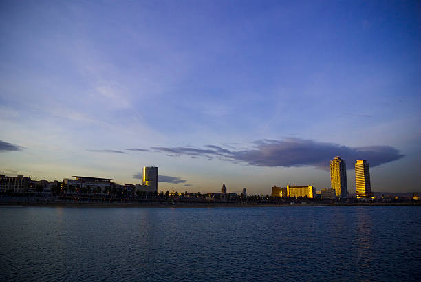Sunset in the port region of Rio de Janeiro