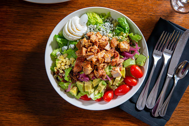 Cobb Salad. Fresh salad topped with grilled chicken