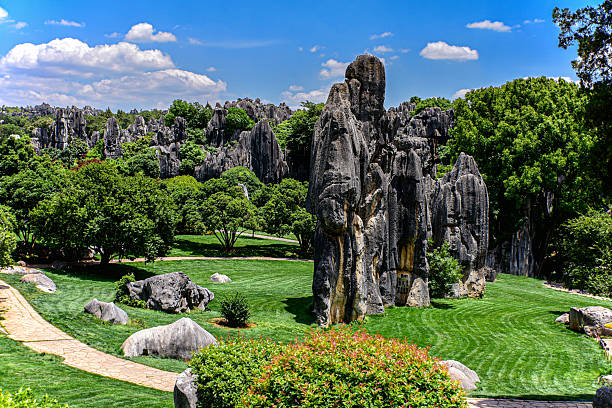 Shilin Stone Forest in Yunnan province China