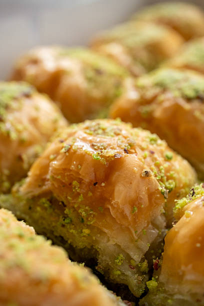istock Baklava on plate close-up 2218107366