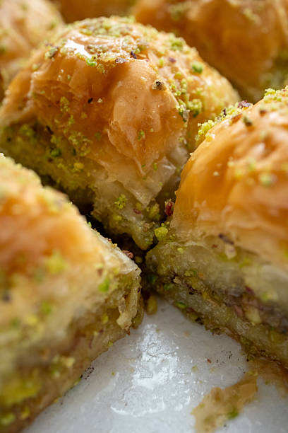istock Baklava on plate close-up 2218107420